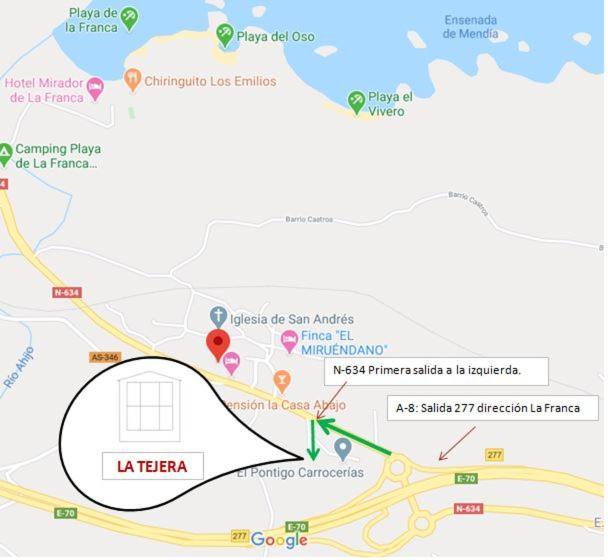 La Tejera Otel La Franca Dış mekan fotoğraf